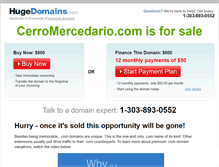 Tablet Screenshot of cerromercedario.com